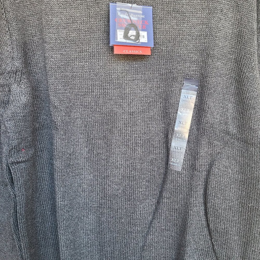New Grey Croft & Barrow XLT men's sweater -